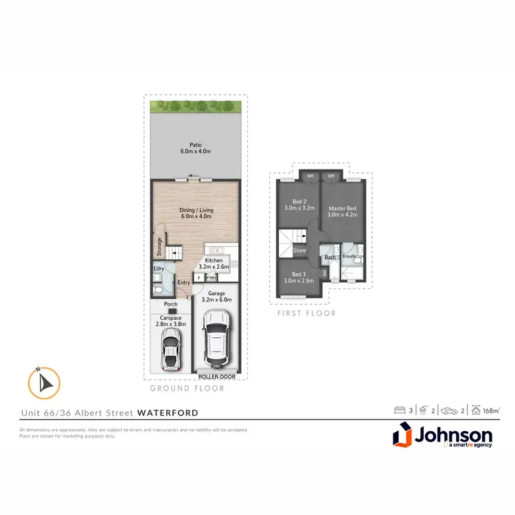 Floorplan of Homely townhouse listing, 66/36 Albert Street, Waterford QLD 4133