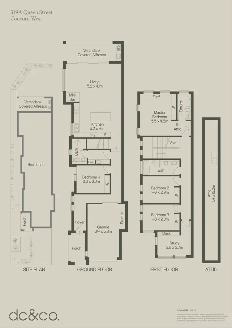 Floorplan of Homely semi-detached listing, 319A Queen Street, Concord West NSW 2138