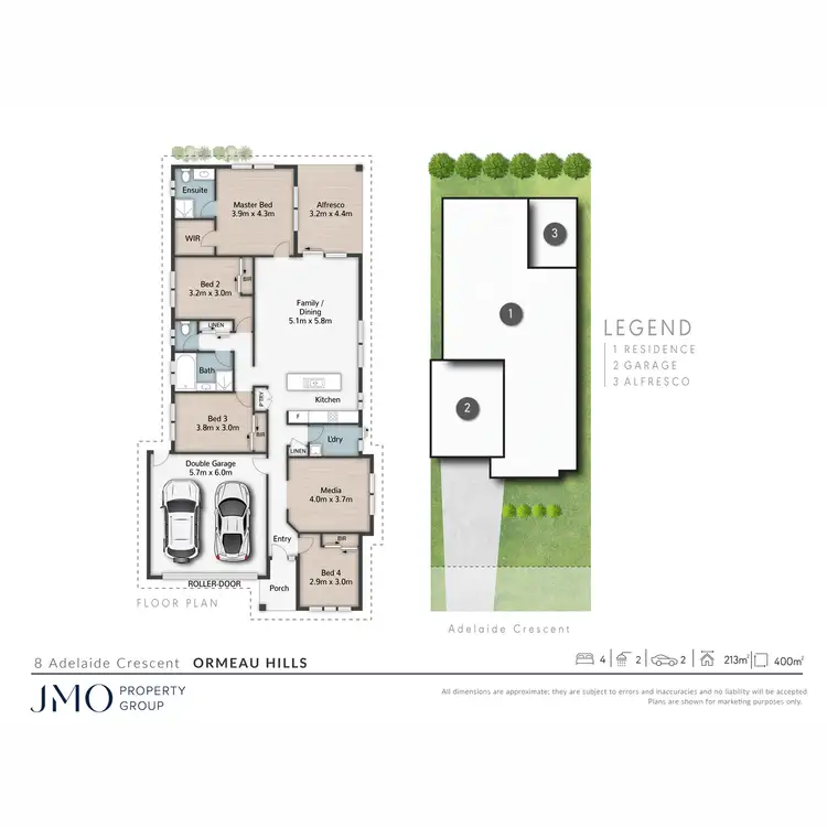 Floorplan of Homely house listing, 8 Adelaide Crescent, Ormeau Hills QLD 4208