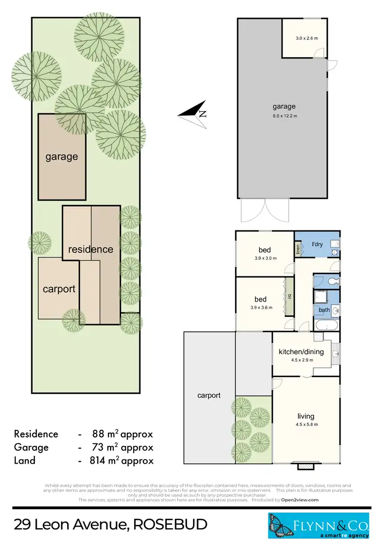 Floorplan of Homely house listing, 29 Leon Avenue, Rosebud VIC 3939