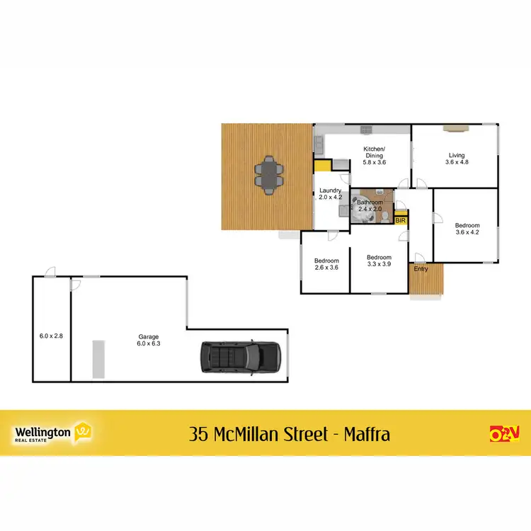 Floorplan of Homely house listing, 35 McMillan Street, Maffra VIC 3860