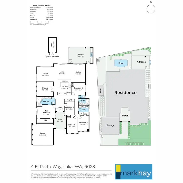 Floorplan of Homely house listing, 4 El Porto Way, Iluka WA 6028