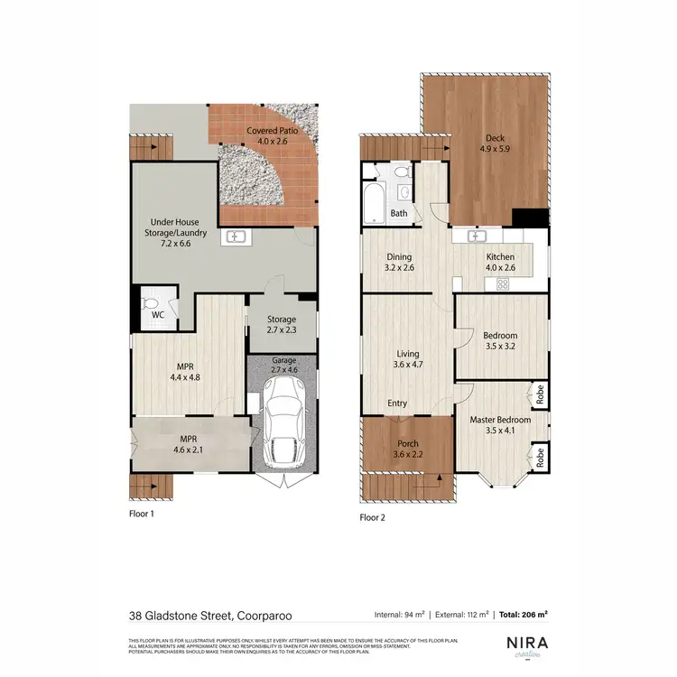 Floorplan of Homely house listing, 38 Gladstone Street, Coorparoo QLD 4151