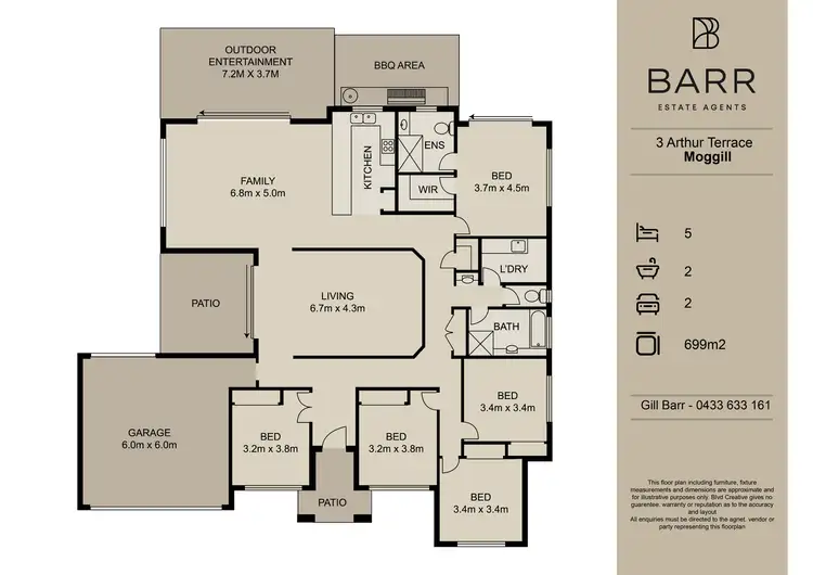Floorplan of Homely house listing, 3 Arthur Terrace, Moggill QLD 4070