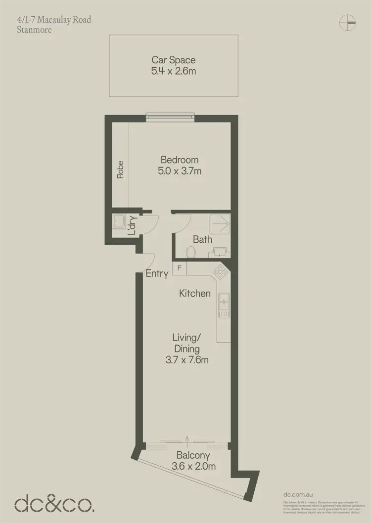 Floorplan of Homely apartment listing, 4/1-7 Macaulay Road, Stanmore NSW 2048