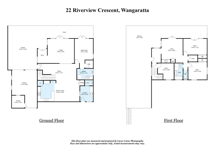 Floorplan of Homely house listing, 22 Riverview Crescent, Wangaratta VIC 3677