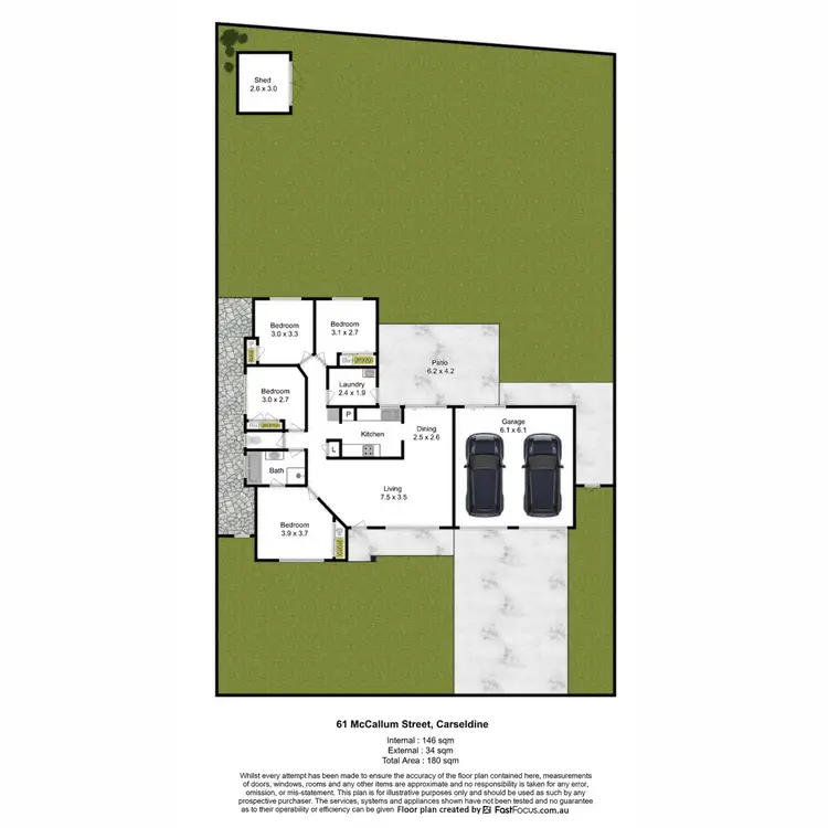 Floorplan of Homely house listing, 61 McCallum Street, Carseldine QLD 4034
