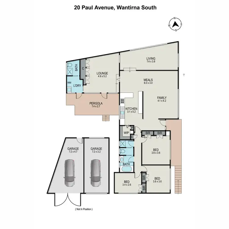 Floorplan of Homely house listing, 20 Paul Avenue, Wantirna South VIC 3152