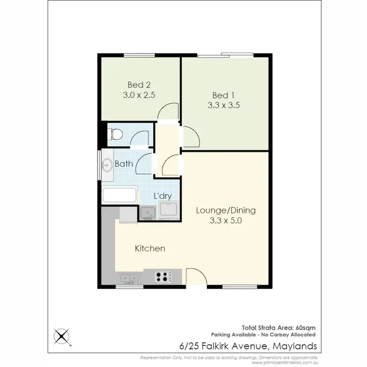 Floorplan of Homely unit listing, 6/25 Falkirk Avenue, Maylands WA 6051