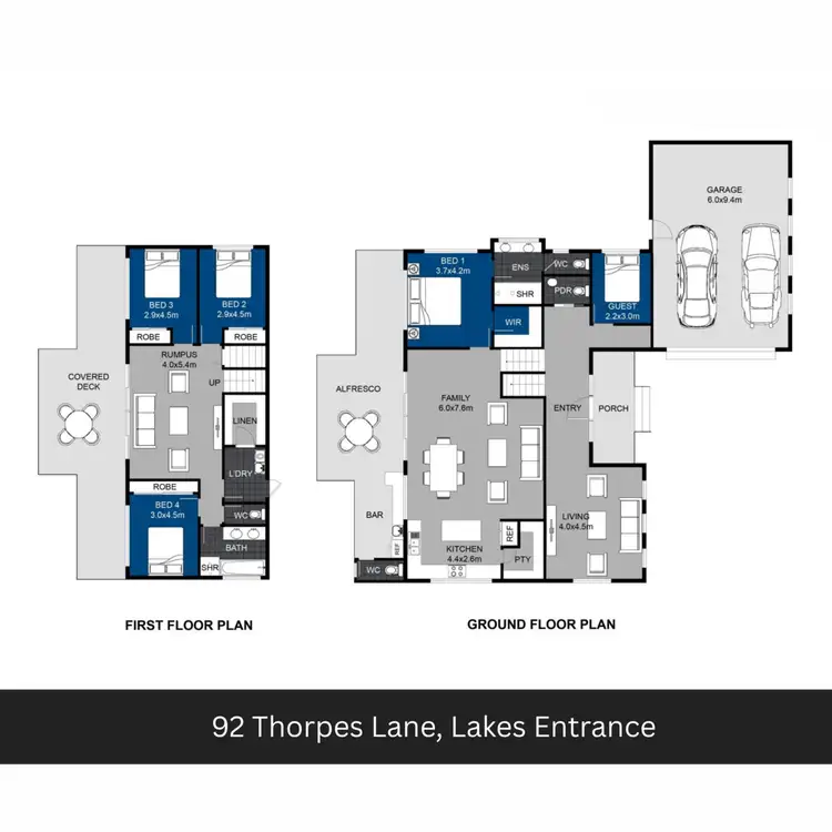 Floorplan of Homely house listing, 92 Thorpes Lane, Lakes Entrance VIC 3909