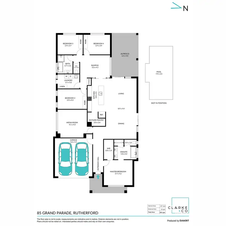 Floorplan of Homely house listing, 85 Grand Parade, Rutherford NSW 2320