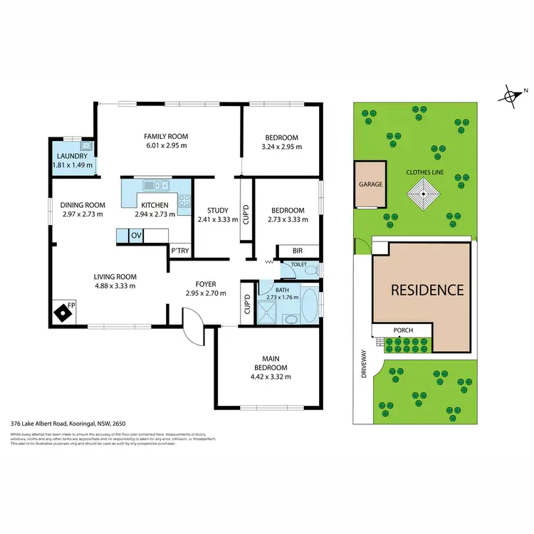 Floorplan of Homely house listing, 376 Lake Albert Road, Kooringal NSW 2650