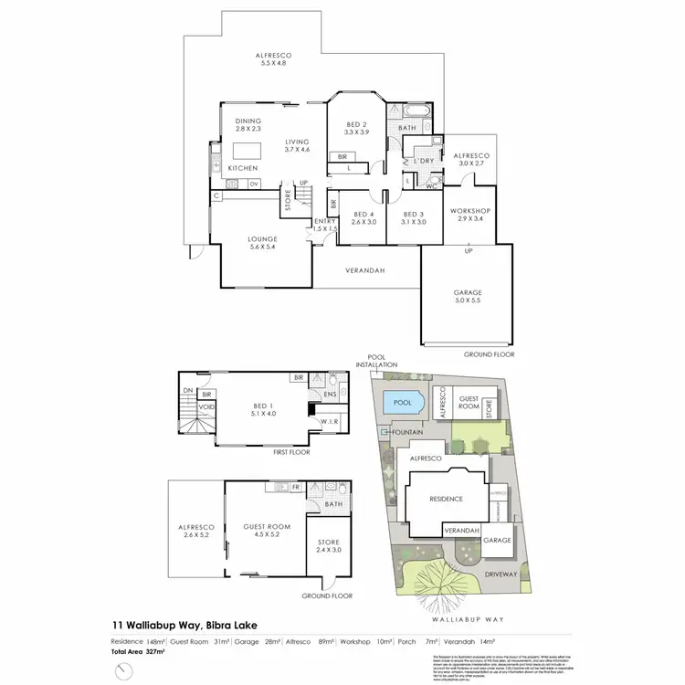 Floorplan of Homely house listing, 11 Walliabup Way, Bibra Lake WA 6163