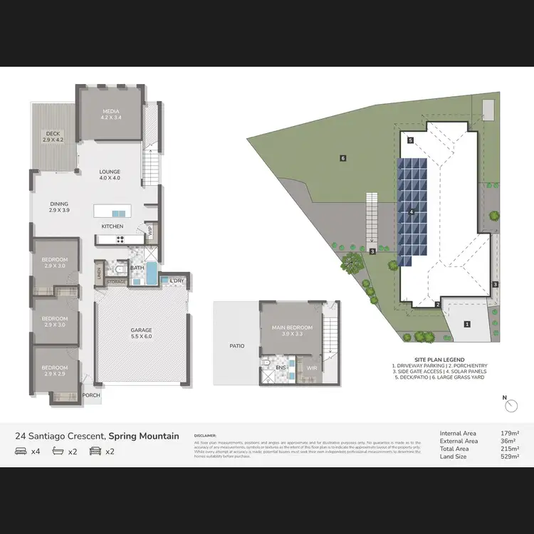 Floorplan of Homely house listing, 24 Santiago Crescent, Spring Mountain QLD 4300