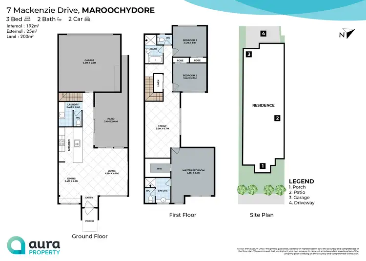 Floorplan of Homely house listing, 7 Mackenzie Drive, Maroochydore QLD 4558