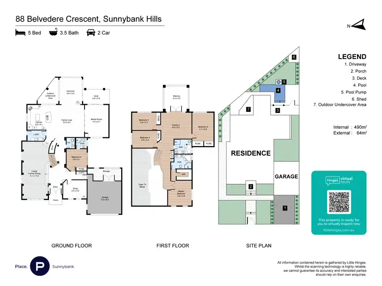 Floorplan of Homely house listing, 88 Belvedere Crescent, Sunnybank Hills QLD 4109