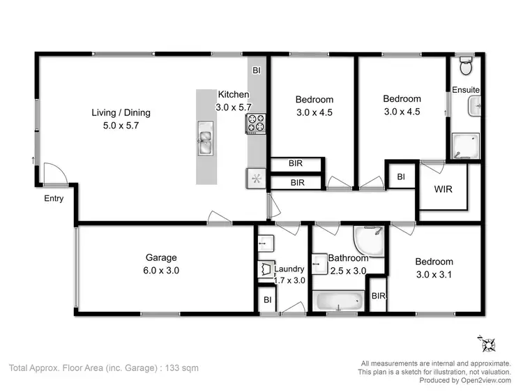 Floorplan of Homely house listing, 28A Dumbarton Drive, Geilston Bay TAS 7015