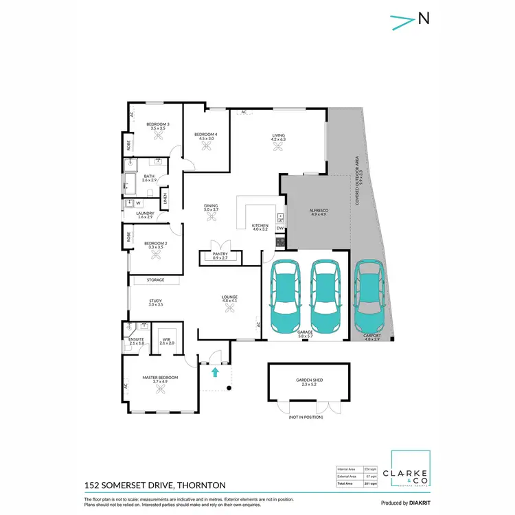Floorplan of Homely house listing, 152 Somerset Drive, Thornton NSW 2322