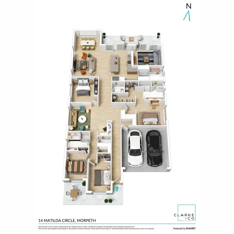 Floorplan of Homely house listing, 14 Matilda Circle, Morpeth NSW 2321