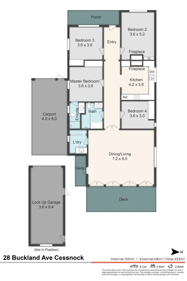 Floorplan of Homely house listing, 28 Buckland Avenue, Cessnock NSW 2325