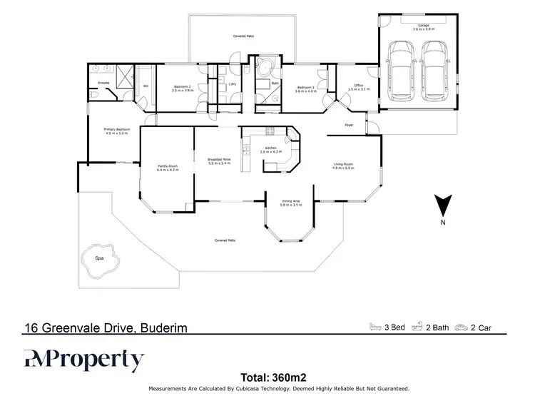 Floorplan of Homely house listing, 16 Greenvale Court, Buderim QLD 4556