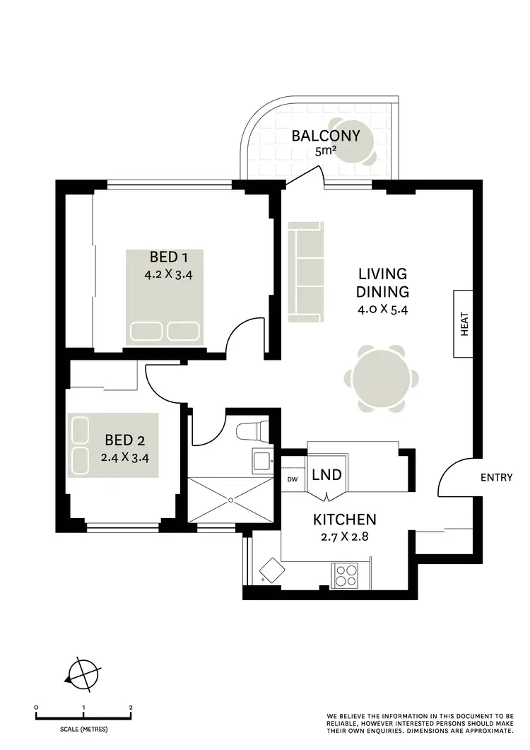 Floorplan of Homely apartment listing, 7/6 Ithaca Road, Elizabeth Bay NSW 2011