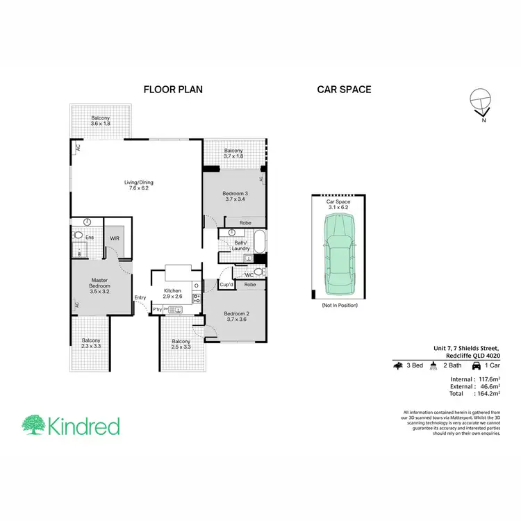 Floorplan of Homely unit listing, 7/7 Shields Street, Redcliffe QLD 4020