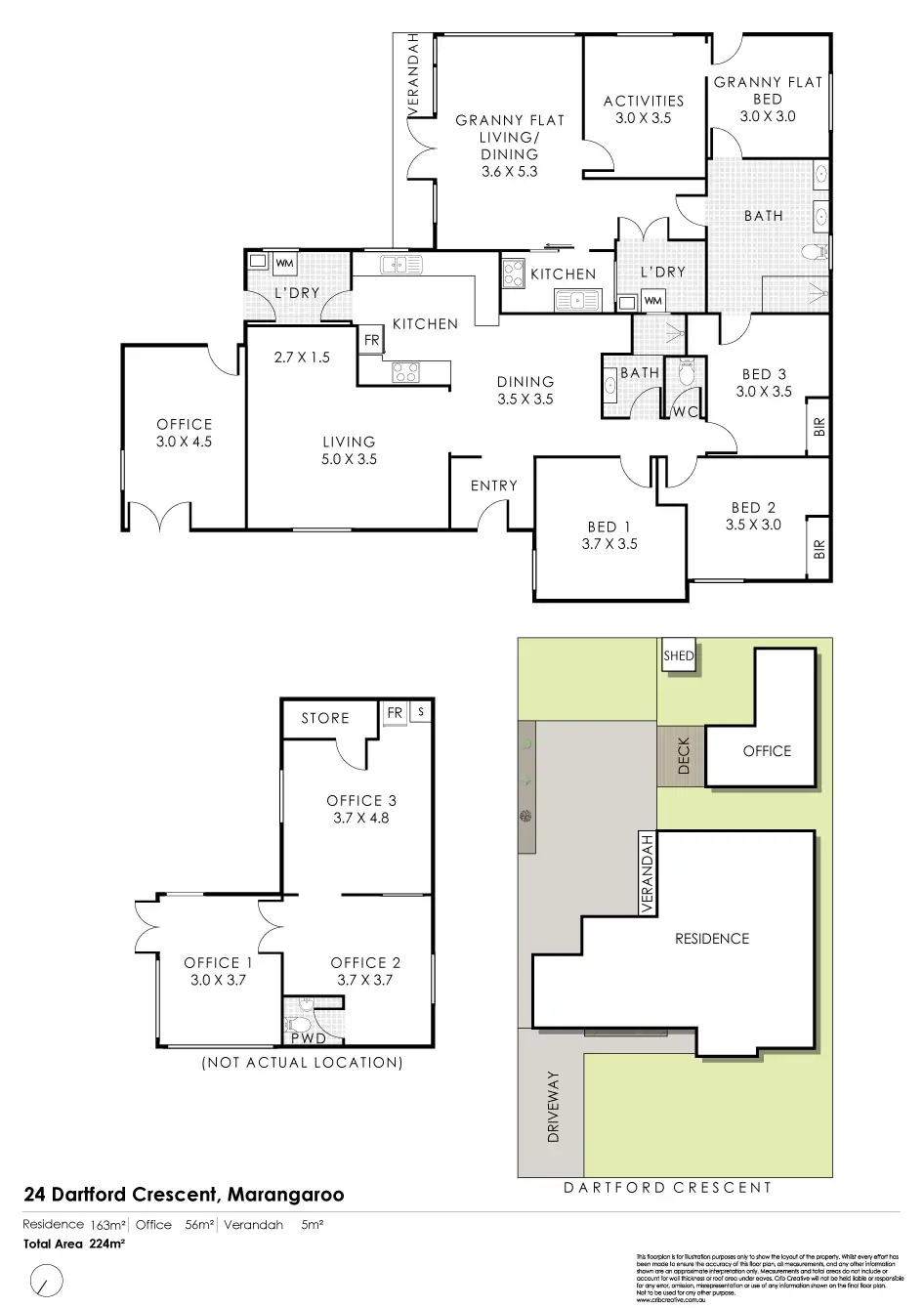 Floorplan of Homely house listing, 24 Dartford Crescent, Marangaroo WA 6064