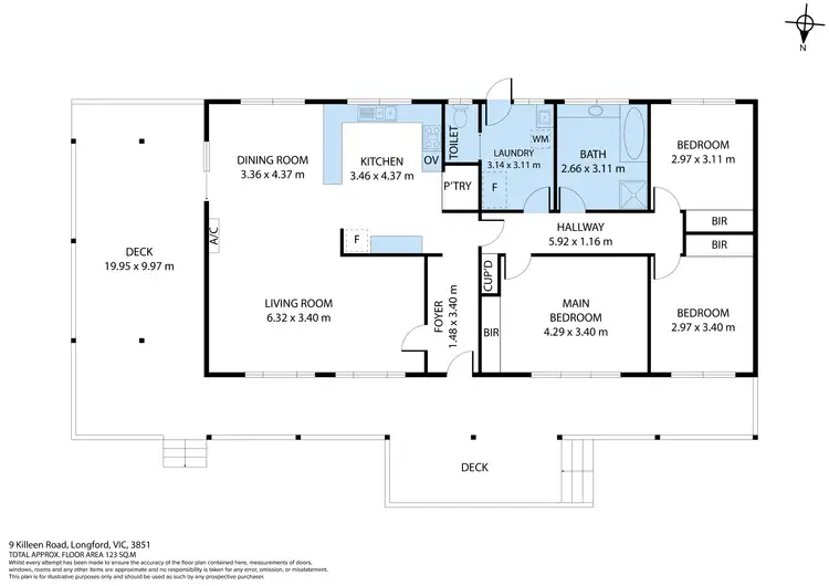 Floorplan of Homely house listing, 9 Killeen Road, Longford VIC 3851