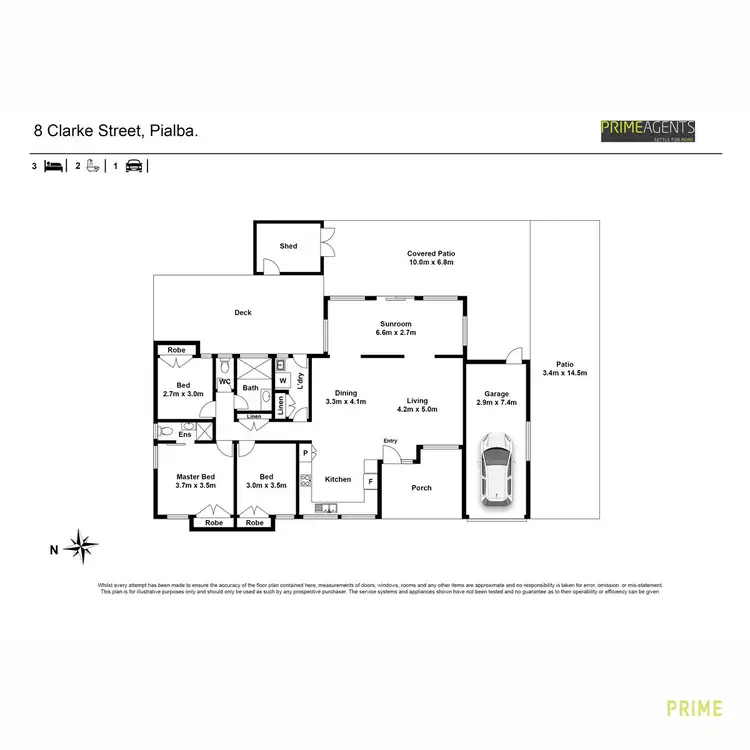 Floorplan of Homely house listing, 8 Clarke Street, Pialba QLD 4655