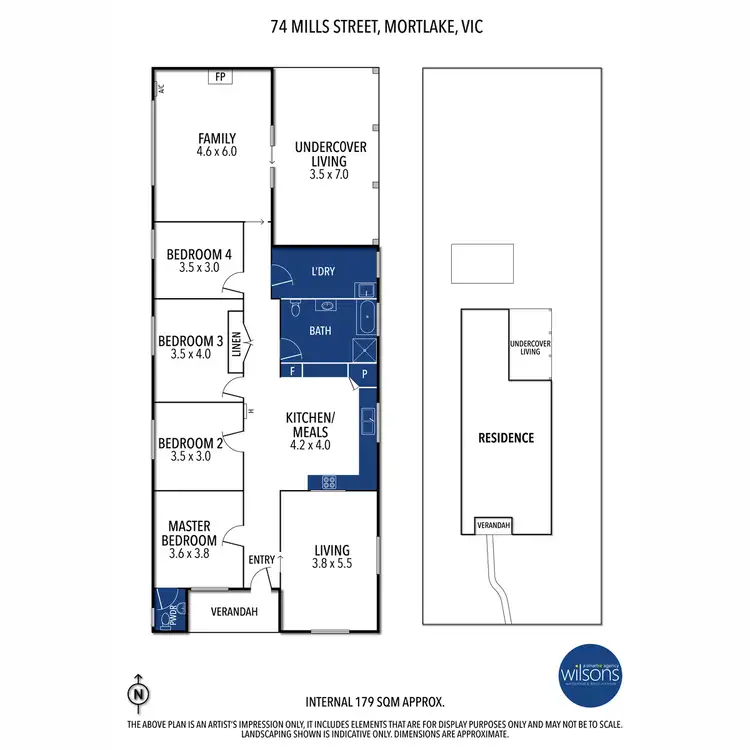 Floorplan of Homely house listing, 74 Mill Street, Mortlake VIC 3272