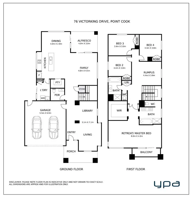Floorplan of Homely house listing, 76 Victorking Drive, Point Cook VIC 3030