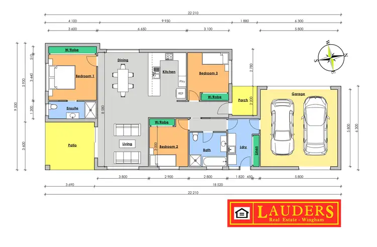 Floorplan of Homely townhouse listing, 2/4 Eagle Close, Old Bar NSW 2430