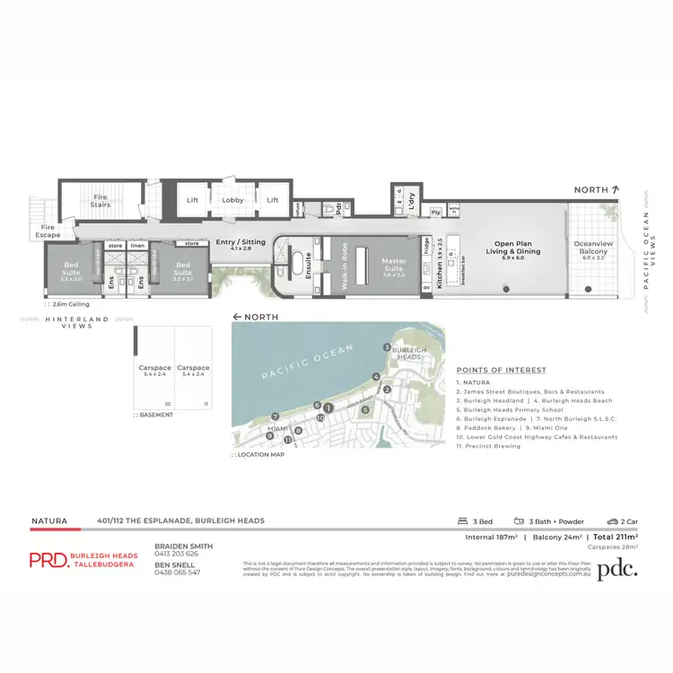 Floorplan of Homely unit listing, Unit 401/112 The Esplanade, Burleigh Heads QLD 4220