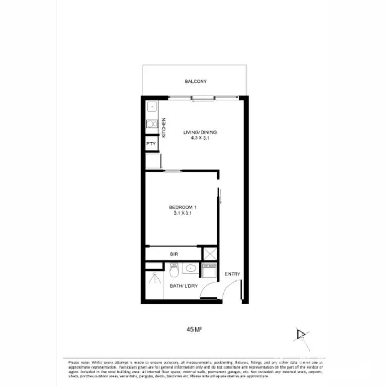 Floorplan of Homely apartment listing, 2004/7 Katherine Place, Melbourne VIC 3000