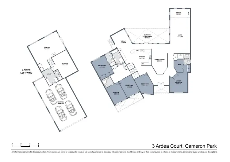 Floorplan of Homely house listing, 3 Ardea Court, Cameron Park NSW 2285