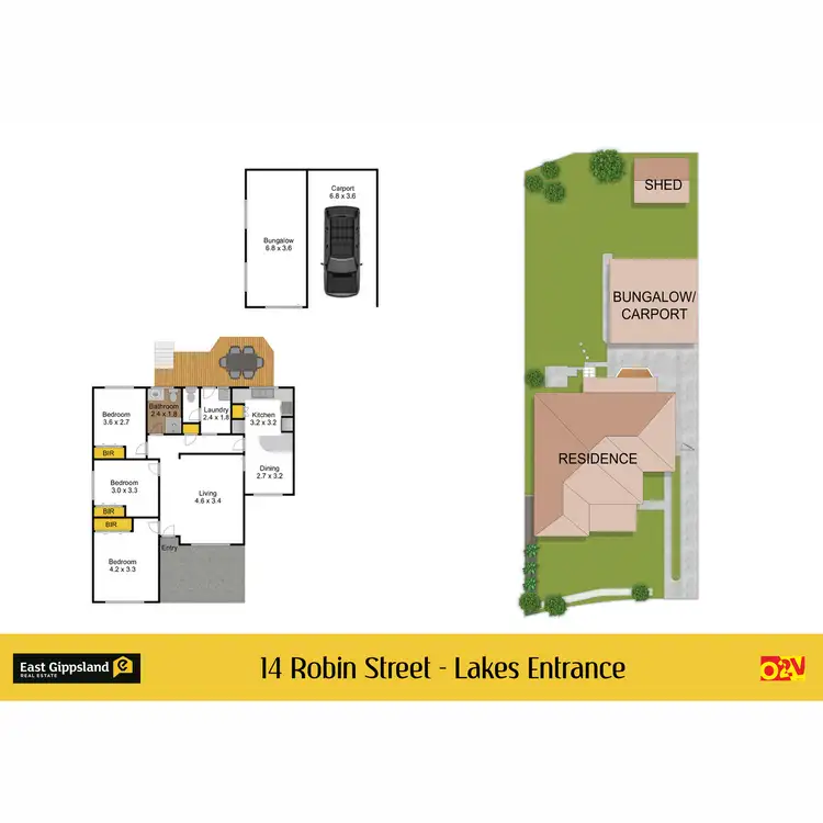 Floorplan of Homely house listing, 14 Robin Street, Lakes Entrance VIC 3909