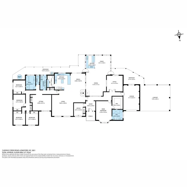 Floorplan of Homely rural property listing, 74 Boggy Creek Road, Longford VIC 3851