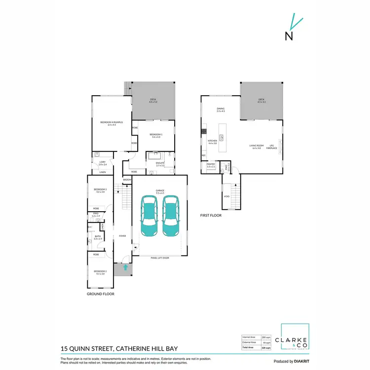 Floorplan of Homely house listing, 15 Quinn Street, Catherine Hill Bay NSW 2281