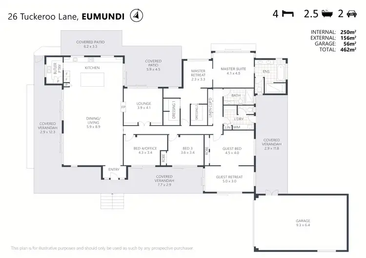 Floorplan of Homely house listing, 26 Tuckeroo Lane, Eumundi QLD 4562
