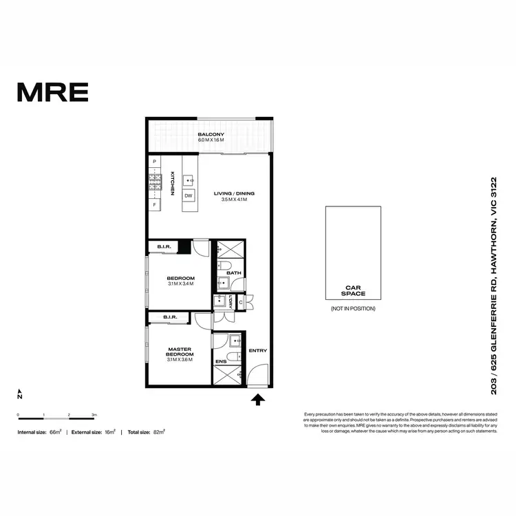 Floorplan of Homely apartment listing, 203/625 Glenferrie Road, Hawthorn VIC 3122