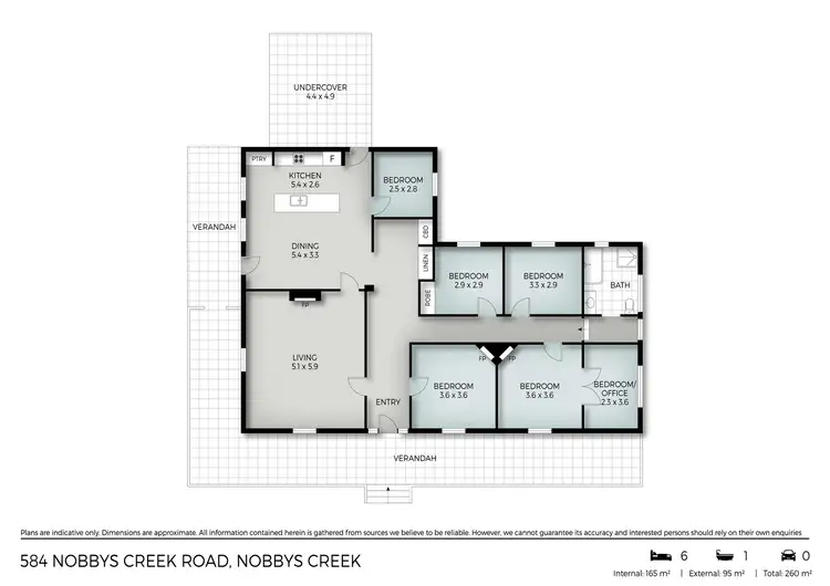 Floorplan of Homely rural property listing, 584 Nobbys Creek Road, Nobbys Creek NSW 2484