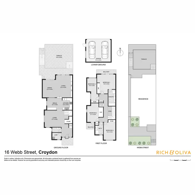 Floorplan of Homely townhouse listing, 16 Webb Street, Croydon NSW 2132