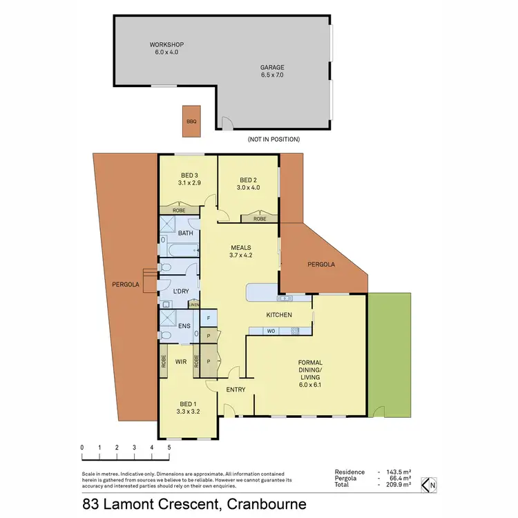 Floorplan of Homely house listing, 83 Lamont Crescent, Cranbourne VIC 3977