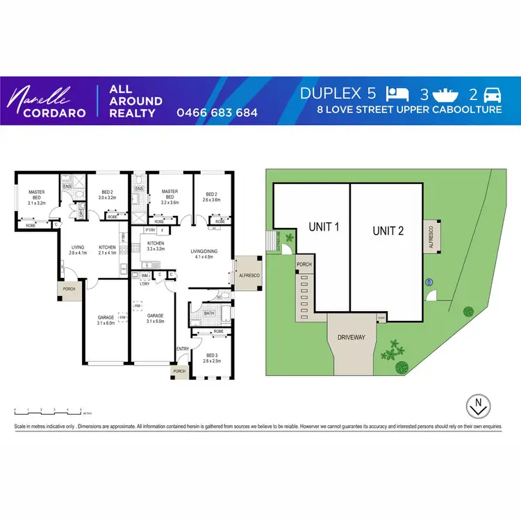 Floorplan of Homely semi-detached listing, 8 Love Street, Upper Caboolture QLD 4510