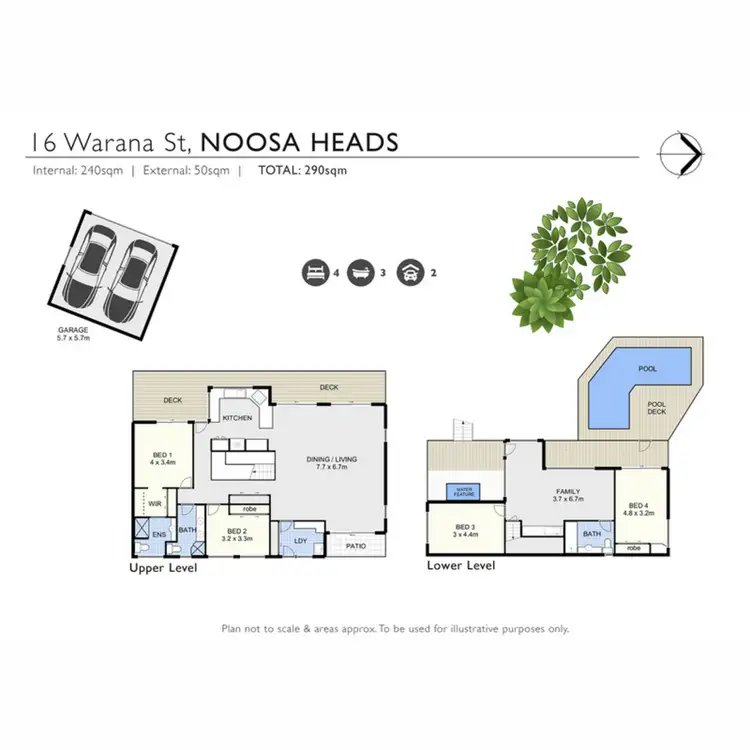 Floorplan of Homely house listing, 16 Warana Street, Noosa Heads QLD 4567