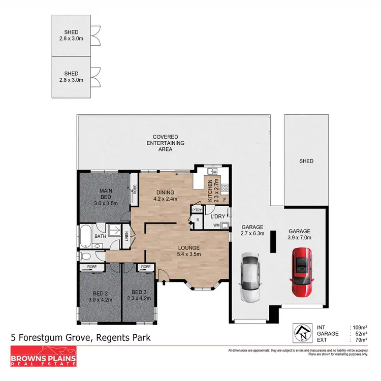 Floorplan of Homely house listing, 5 Forestgum Grove, Regents Park QLD 4118