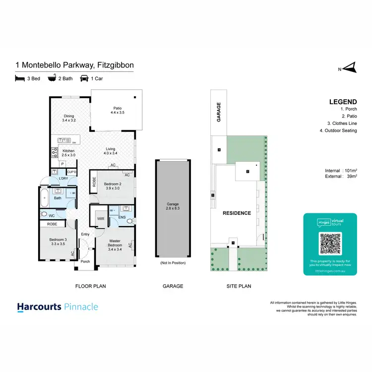 Floorplan of Homely house listing, 1 Montebello Parkway, Fitzgibbon QLD 4018