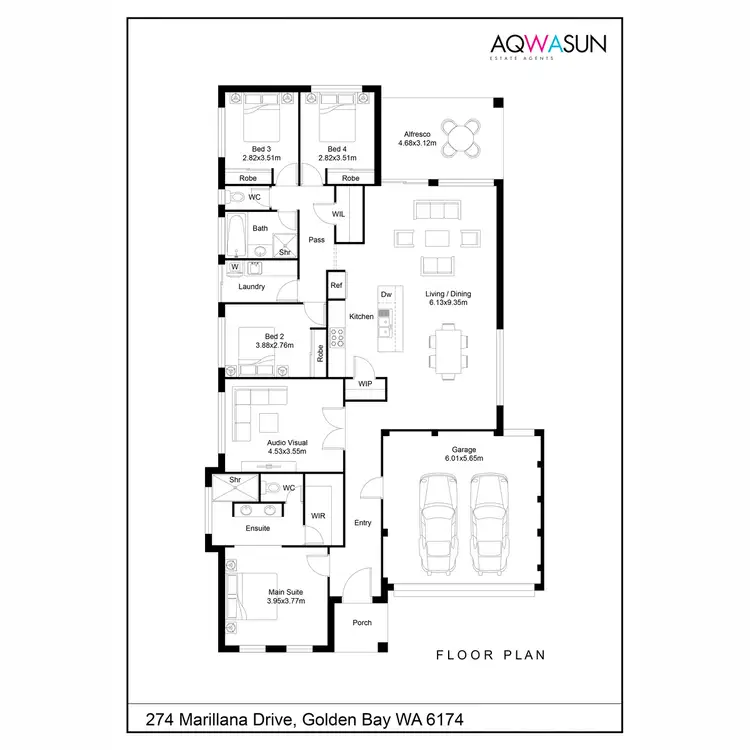 Floorplan of Homely house listing, 274 Marillana Drive, Golden Bay WA 6174