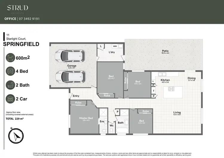 Floorplan of Homely house listing, 11 Starlight Court, Springfield QLD 4300